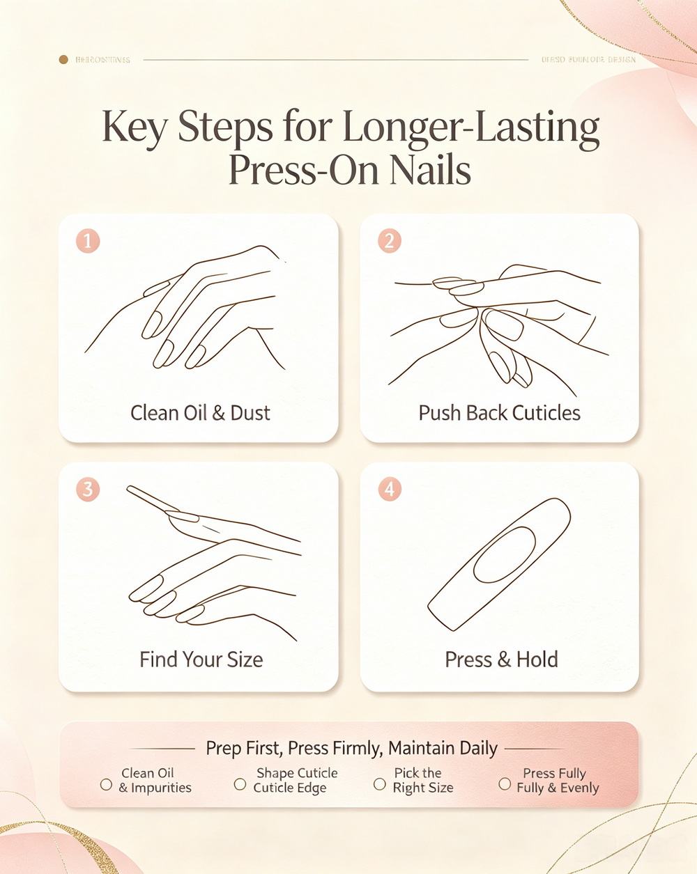 key steps for longer-lasting press-on nails key steps for longer-lasting press-on nails