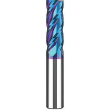 E650L Blue / Black TiAlN-nano Milling Cutter ＜ HRC55°