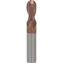 Tungsten Carbide 55-degree 2-flute Ball Nose End Mill
