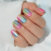  Custom Wholesale Gradient Cat Eye Soft Gel Wearable Fake Nails