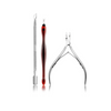 Stainless Steel Shovel Head Trimmer Fork Nail Callus Remover File Dead Skin Push Nail Art Tool for Manicure Cuticle 