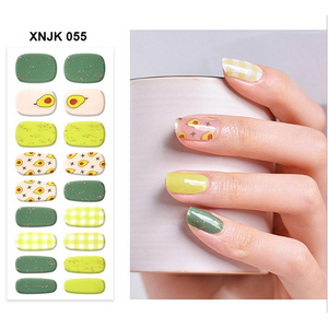  Wholesales Printing Colorful Spring Summer Private Label Gel Nails Sticker Factory 