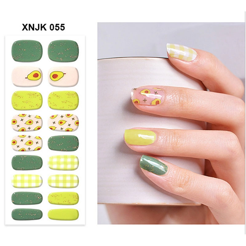  Wholesales Printing Colorful Spring Summer Private Label Gel Nails Sticker Factory 
