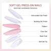  Custom Wholesale Gradient Cat Eye Soft Gel Wearable Fake Nails