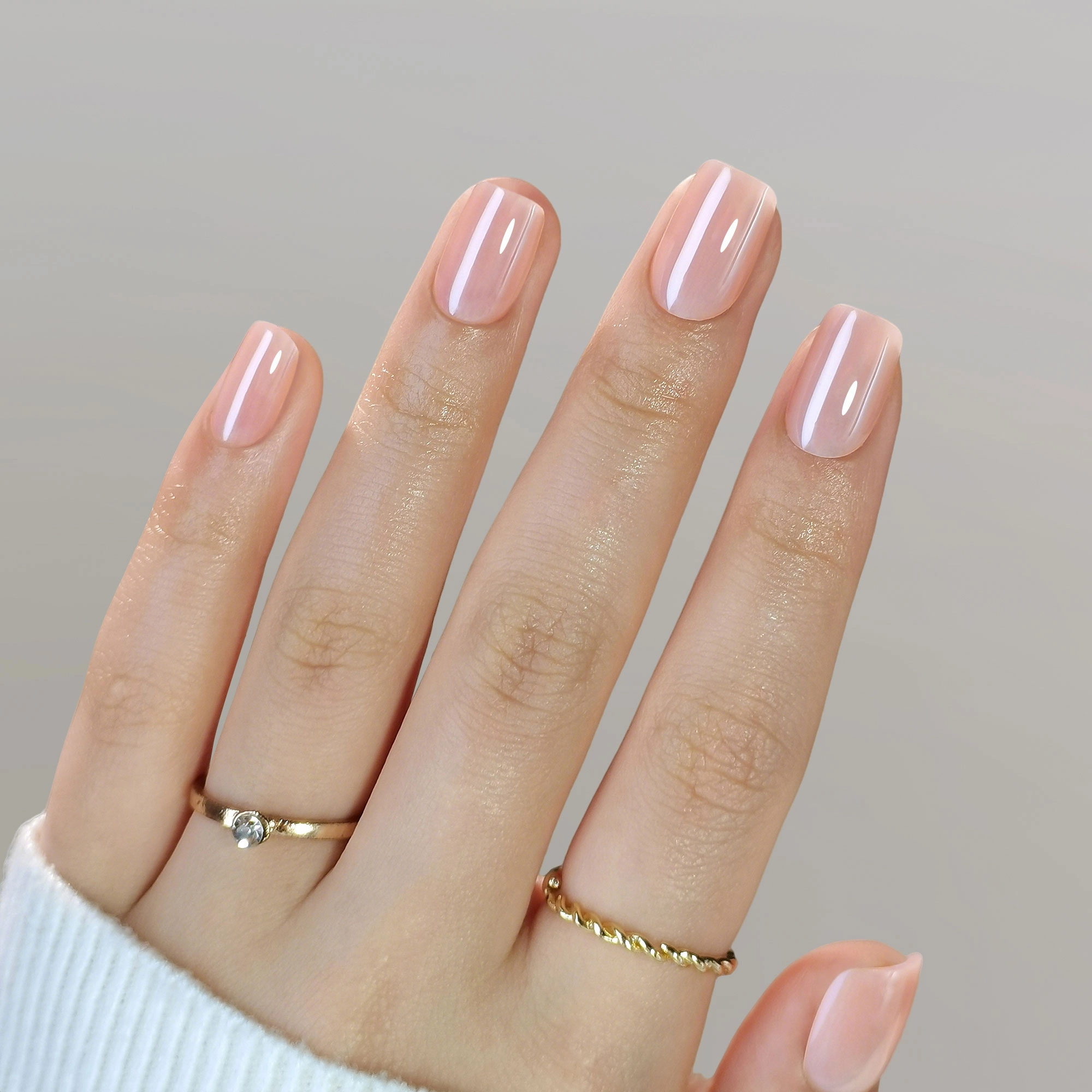 acrylic nails shiny