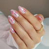  Unique Short Almond Spring Flower Press On Nails Custom Nails Factory 