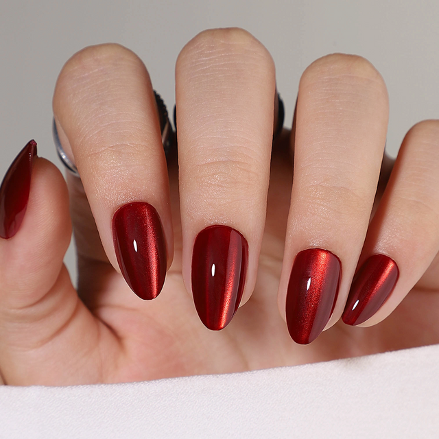  New Trending Custom Made Cat Eye Classy Faux Ongles Fake Nails Suppliers 