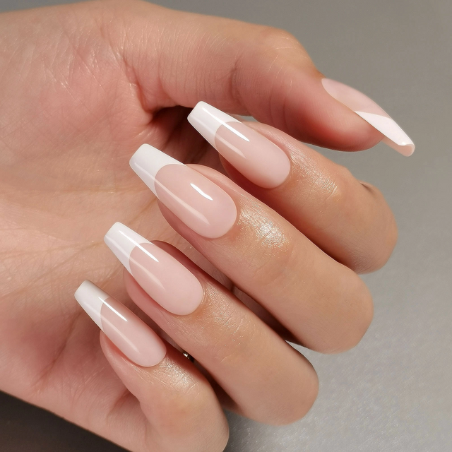  Extra Long Coffin Private Label Custom Artificial Fingernails 