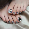  Wild Leopard Pattern Design Custom Press On Toe Nails Manufacturer 