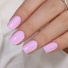  Elegrance Soft Gel Custom Solid Taro Purple Color Press on Nail 