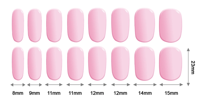 Gel Nail Strips 16 Pcs