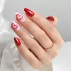 Valentine's Soft Gel French Tip Press on Nails with Glue Wholesale Fake Nails 