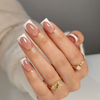 Wholesale Unique Duck Nails Shape White French Nails Tips Press On Nails Manufacturer