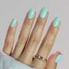  Solid Mint Green Color Summer Short Square Private Label Nails Press On 