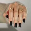  Unique Duck Nails Matte Black French Nails Tips False Nails Manufacturer 