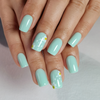  Wholesale Summer Short Square Mint Green Color Press On Nails Suppliers 