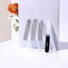Custom Logo Double Side Clear Glass Nail File Crystal Fingernail File for Shape And Smooth Nails