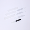 Custom Logo Double Side Clear Glass Nail File Crystal Fingernail File for Shape And Smooth Nails