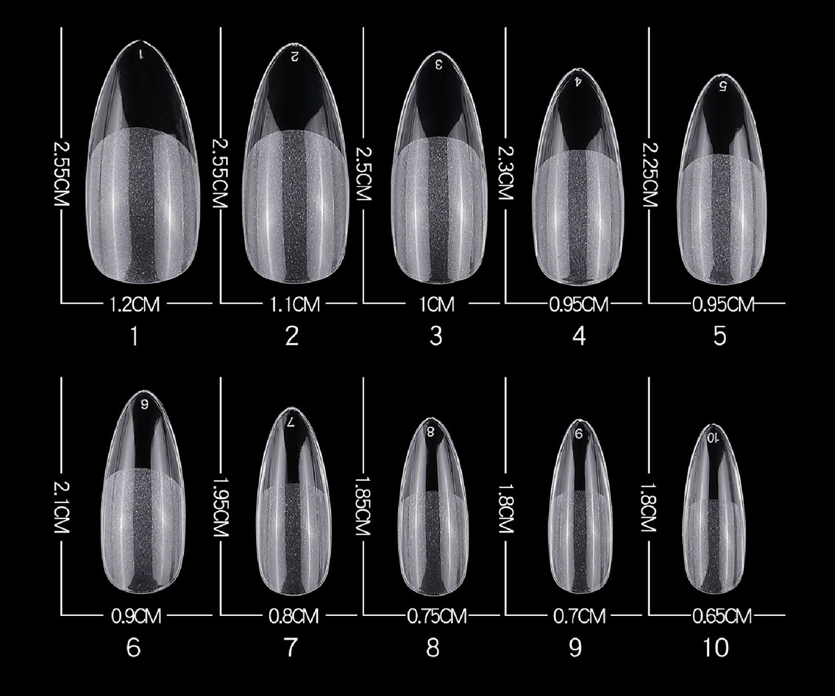 long almond salon nails
