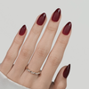 Christmas Valentine's Wine Color Elegant French Nails Tips Matte Design Custom Press On Nails Manufacturer 