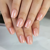  Factory Prices Short Square Chrome Nude Color Press On Nails