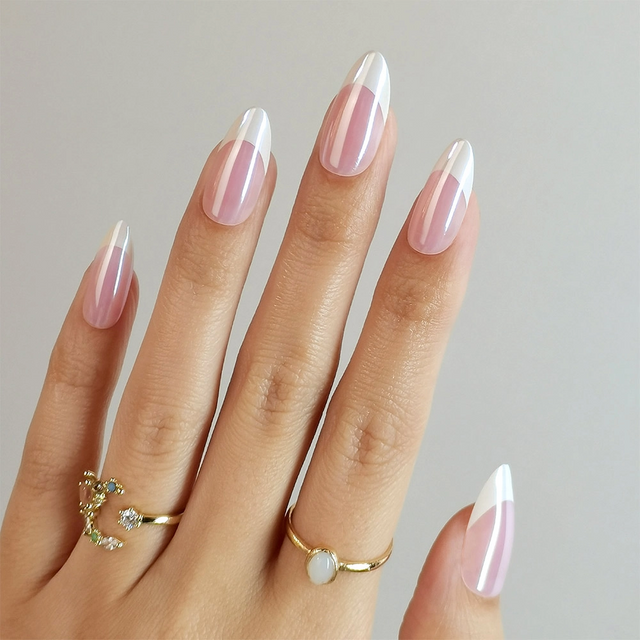  Wholesale Beauty Custom Private Label Chrome French False Nails 