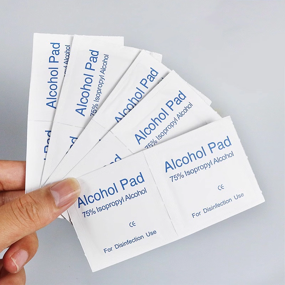  Multi-purpose Disposable Non-woven Cleaning Sterile 75% Alcohol Pad 