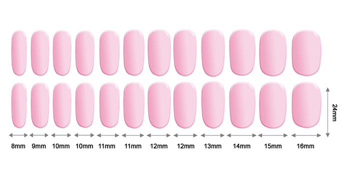 Gel Nail Strip 24 Pcs