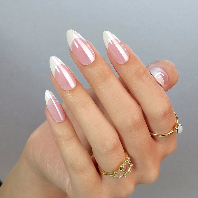 Wholesale Beauty Custom Private Label Chrome French False Nails 