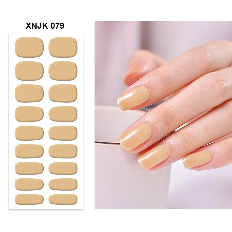  Customization Safety Solid Color Nails Sticker Manufacturer 