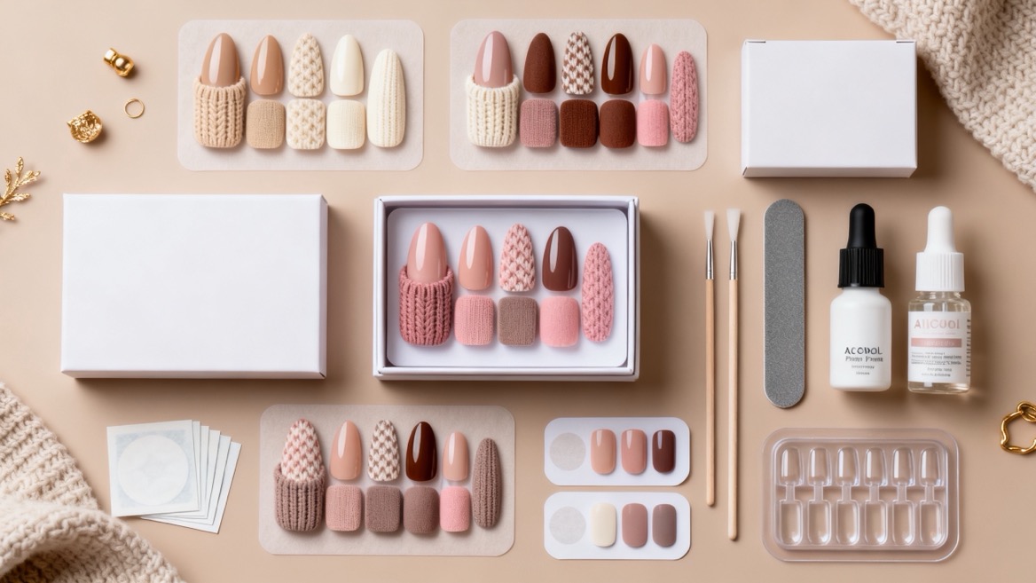 Custom OEM Press On Nail Packaging Display