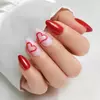  Valentine's Soft Gel French Tip Press on Nails with Glue Wholesale Fake Nails 