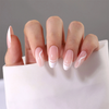  Printing Classical White French Tips Design CustomPress On Nails 