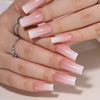  Personalize Ombre Glitter Style Long Coffin Press On Nails Factory
