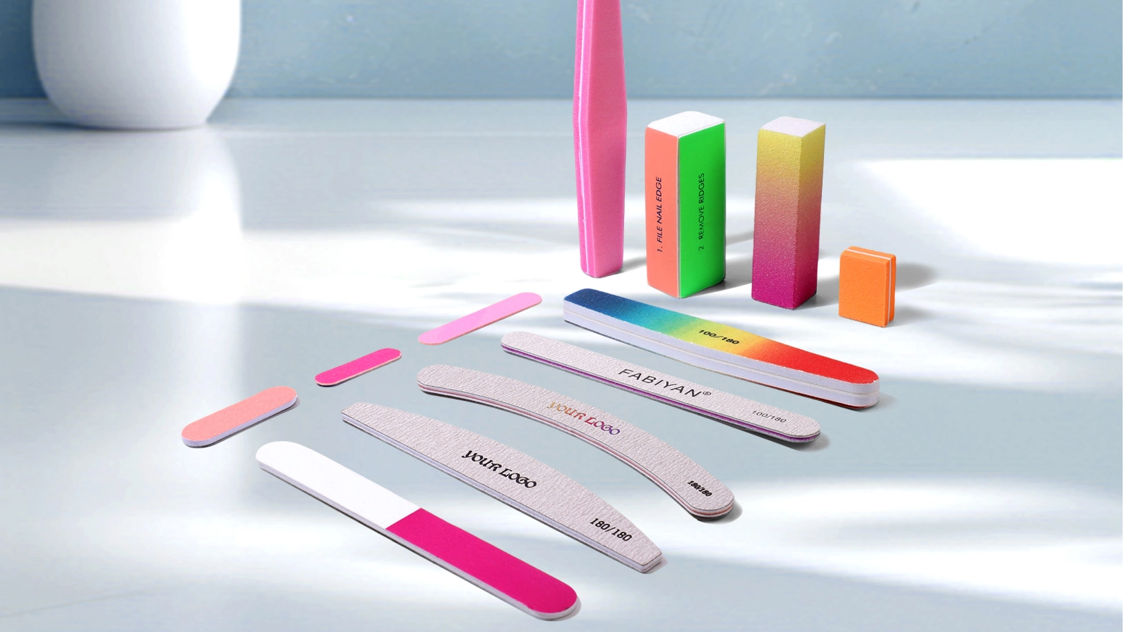 double-sided file buffer and nail file