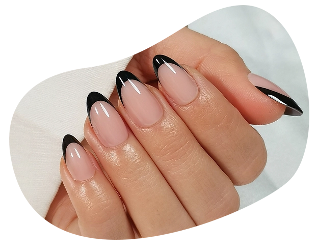 classical press on nails