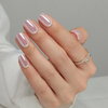 YoungMei OEM/Wholesale Soft Gel Nail Tips - 32PCS Pink French Square Nails