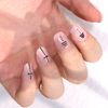  Men Nails Design Private Label Logo Short Round False Nails Tips 