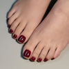  Classical Crimson Chic Red Press-On Toenails for Instant Style 