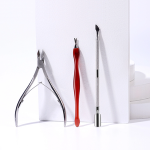 Stainless Steel Shovel Head Trimmer Fork Nail Callus Remover File Dead Skin Push Nail Art Tool for Manicure Cuticle 