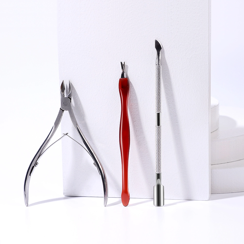 Stainless Steel Shovel Head Trimmer Fork Nail Callus Remover File Dead Skin Push Nail Art Tool for Manicure Cuticle 