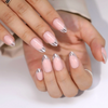  Personalized Almond Soft Gel 3D French Tips OEM/ODM Soft Gel Artificial Fingernails