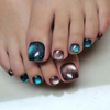  Custom Aurora Cart Eye Women Toe Artificial Nails Manufacturer 