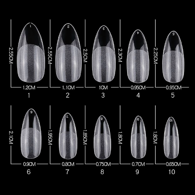  Full Set Salon Nails Tips 